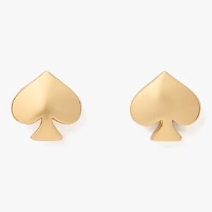 NWT Kate Spade Gold Everyday Spade Stud Enamel Earrings